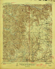 Perdido, Alabama 1944 (1944) USGS Old Topo Map Reprint 15x15 AL Quad 305655