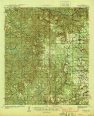 Perdido, Alabama 1944 (1944) USGS Old Topo Map Reprint 15x15 AL Quad 305656