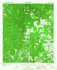 Perdido, Alabama 1942 (1965) USGS Old Topo Map Reprint 15x15 AL Quad 305654