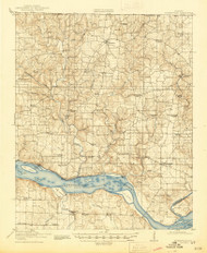 Rogersville, Alabama 1916 (1945) USGS Old Topo Map Reprint 15x15 AL Quad 305673