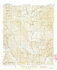Samantha, Alabama 1928 (1945) USGS Old Topo Map Reprint 15x15 AL Quad 305681