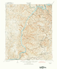 Searles, Alabama 1934 (1942) USGS Old Topo Map Reprint 15x15 AL Quad 305694
