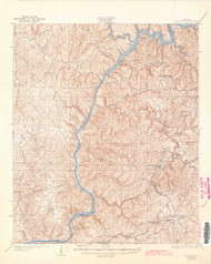 Searles, Alabama 1934 (1942) USGS Old Topo Map Reprint 15x15 AL Quad 464513