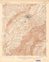 Talladega, Alabama 1946 (1946) USGS Old Topo Map Reprint 15x15 AL Quad 464529