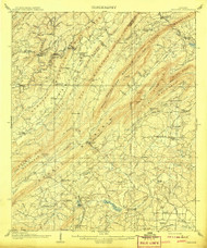Vandiver, Alabama 1908 (1908) USGS Old Topo Map Reprint 15x15 AL Quad 305725