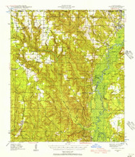 Century, Florida 1941 (1962) USGS Old Topo Map Reprint 15x15 AL Quad 345460