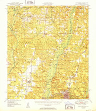 Crestview, Florida 1951 (1951) USGS Old Topo Map Reprint 15x15 AL Quad 345661