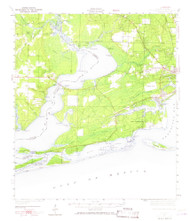 Fort Barrancas, Florida 1941 (1968) USGS Old Topo Map Reprint 15x15 AL Quad 346207