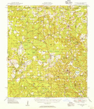 Glendale, Florida 1949 (1949) USGS Old Topo Map Reprint 15x15 AL Quad 346448