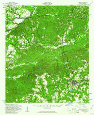 Lumpkin, Georgia 1955 (1961) USGS Old Topo Map Reprint 15x15 AL Quad 247508
