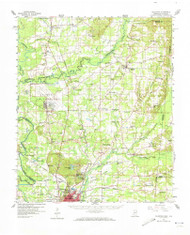 Caledonia, Mississippi 1960 (1973) USGS Old Topo Map Reprint 15x15 AL Quad 336827