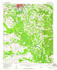 Columbus, Mississippi 1960 (1961) USGS Old Topo Map Reprint 15x15 AL Quad 336860