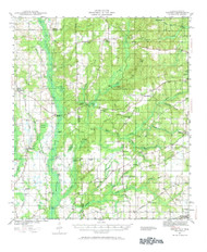 Hurley, Mississippi 1941 (1972) USGS Old Topo Map Reprint 15x15 AL Quad 305610