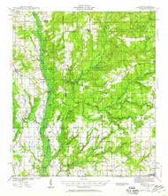 Hurley, Mississippi 1941 (1959) USGS Old Topo Map Reprint 15x15 AL Quad 305608