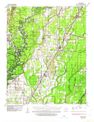 Alicia, Arkansas 1935 (1963) USGS Old Topo Map Reprint 15x15 AR Quad 259970