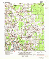 Altheimer, Arkansas 1935 (1935) USGS Old Topo Map Reprint 15x15 AR Quad 259972