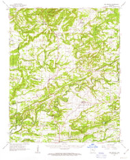 Bee Branch, Arkansas 1961 (1963) USGS Old Topo Map Reprint 15x15 AR Quad 259993