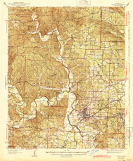 Benton, Arkansas 1944 (1944) USGS Old Topo Map Reprint 15x15 AR Quad 259997