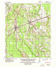 Brinkley, Arkansas 1940 (1954) USGS Old Topo Map Reprint 15x15 AR Quad 260005