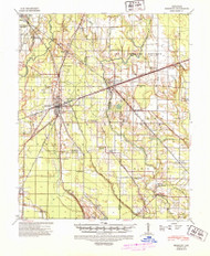 Brinkley, Arkansas 1940 (1946) USGS Old Topo Map Reprint 15x15 AR Quad 260006