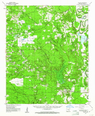 Collins, Arkansas 1960 (1961) USGS Old Topo Map Reprint 15x15 AR Quad 260014