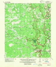 Cominto, Arkansas 1935 (1954) USGS Old Topo Map Reprint 15x15 AR Quad 260015