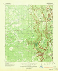 Cominto, Arkansas 1935 (1943) USGS Old Topo Map Reprint 15x15 AR Quad 260016