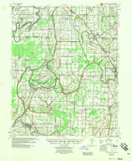Deckerville, Arkansas 1957 (1958) USGS Old Topo Map Reprint 15x15 AR Quad 260033