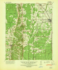 Dee, Arkansas 1940 (1942) USGS Old Topo Map Reprint 15x15 AR Quad 260035