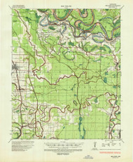 Red Fork, Arkansas 1935 (1946) USGS Old Topo Map Reprint 15x15 AR Quad 260273