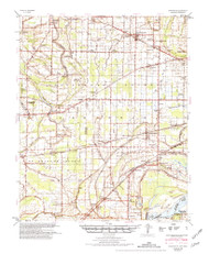 Edmondson, Arkansas 1954 (1981) USGS Old Topo Map Reprint 15x15 AR Quad 260040