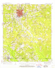 El Dorado, Arkansas 1951 (1958) USGS Old Topo Map Reprint 15x15 AR Quad 260047