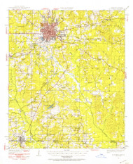 El Dorado, Arkansas 1951 (1953) USGS Old Topo Map Reprint 15x15 AR Quad 260048
