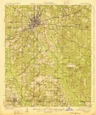 El Dorado, Arkansas 1927 (1927) USGS Old Topo Map Reprint 15x15 AR Quad 260042