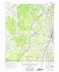 Eudora, Arkansas 1957 (1975) USGS Old Topo Map Reprint 15x15 AR Quad 260054