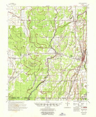 Eudora, Arkansas 1957 (1957) USGS Old Topo Map Reprint 15x15 AR Quad 260055