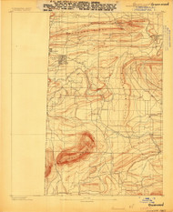 Greenwood, Arkansas 1887 (1887) USGS Old Topo Map Reprint 15x15 AR Quad 260078