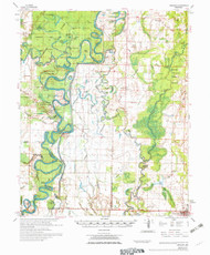 Gregory, Arkansas 1972 (1972) USGS Old Topo Map Reprint 15x15 AR Quad 260083