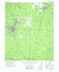 Hamburg, Arkansas 1978 (1978) USGS Old Topo Map Reprint 15x15 AR Quad 260086
