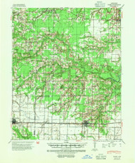 Hazen, Arkansas 1941 (1954) USGS Old Topo Map Reprint 15x15 AR Quad 260087