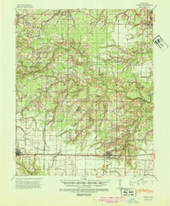 Hazen, Arkansas 1941 (1942) USGS Old Topo Map Reprint 15x15 AR Quad 260088