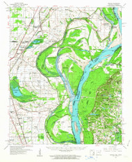 Jericho, Arkansas 1961 (1963) USGS Old Topo Map Reprint 15x15 AR Quad 260123