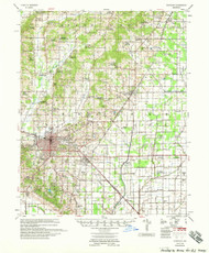 Jonesboro, Arkansas 1958 (1958) USGS Old Topo Map Reprint 15x15 AR Quad 260127
