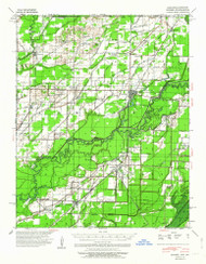 Knobel, Arkansas 1941 (1964) USGS Old Topo Map Reprint 15x15 AR Quad 260131
