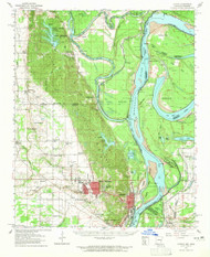 Latour, Arkansas 1961 (1965) USGS Old Topo Map Reprint 15x15 AR Quad 260142