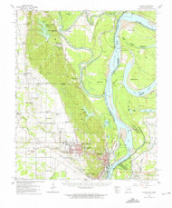 Latour, Arkansas 1961 (1965) USGS Old Topo Map Reprint 15x15 AR Quad 260141