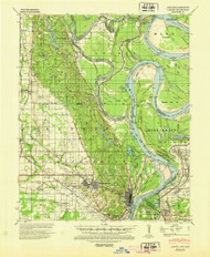 Latour, Arkansas 1939 (1945) USGS Old Topo Map Reprint 15x15 AR Quad 260139