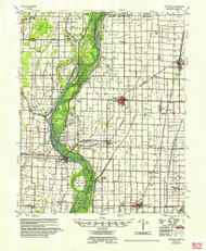 Leachville, Arkansas 1956 (1956) USGS Old Topo Map Reprint 15x15 AR Quad 260148