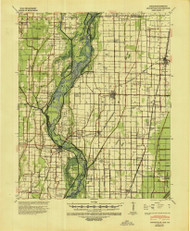 Leachville, Arkansas 1941 (1943) USGS Old Topo Map Reprint 15x15 AR Quad 260146