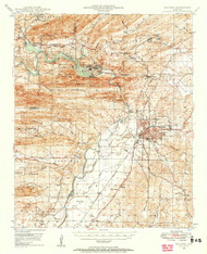 Malvern, Arkansas 1948 (1957) USGS Old Topo Map Reprint 15x15 AR Quad 260165